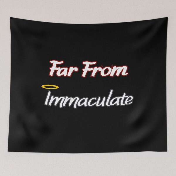 Item preview, Far From Immaculate – Edgy Statement with Angel & Demon Flair designed and sold by nwinspire.