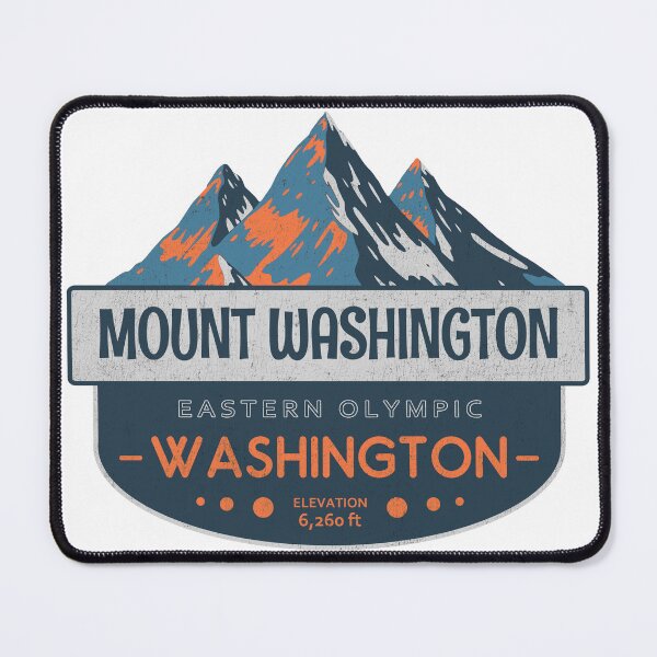 Item preview, Mount Washington, Eastern Olympic Mountains, Washington, Mountain Badge designed and sold by Wanderful-roads.