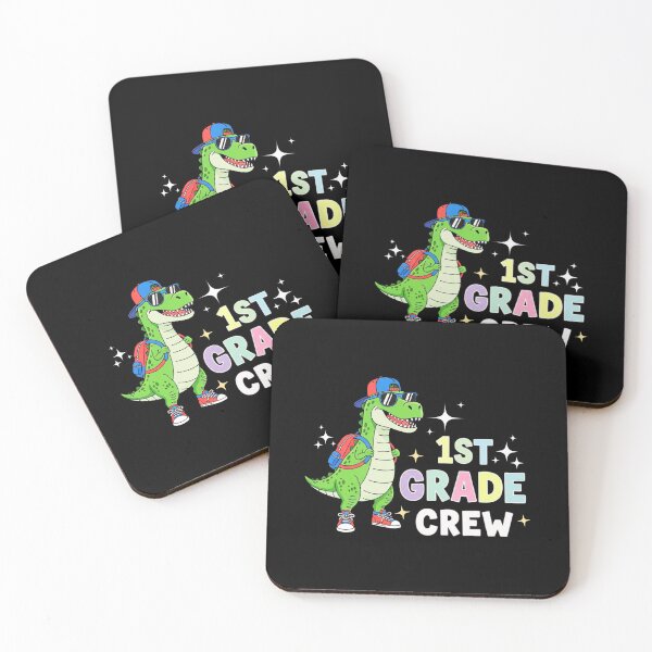 Item preview, First Day Of School Dinosaur Crew Team 1st Grade Back To School  First Grade Tee First Day Of School Teacher designed and sold by MotivaChic.