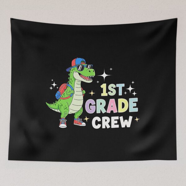 Item preview, First Day Of School Dinosaur Crew Team 1st Grade Back To School  First Grade Tee First Day Of School Teacher designed and sold by MotivaChic.