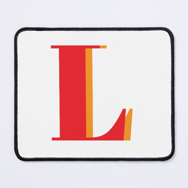 Item preview, Letter L in orange – Cute Alphabet Initial Monogram Design designed and sold by Monika Howarth.