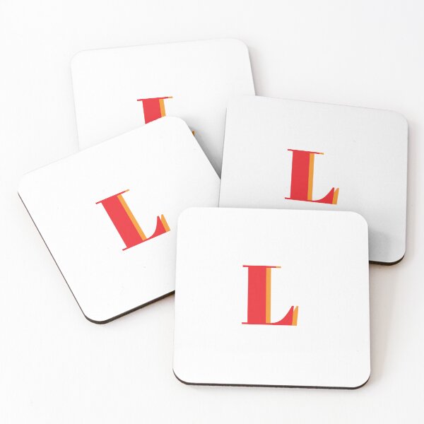 Item preview, Letter L in orange – Cute Alphabet Initial Monogram Design designed and sold by Monika Howarth.