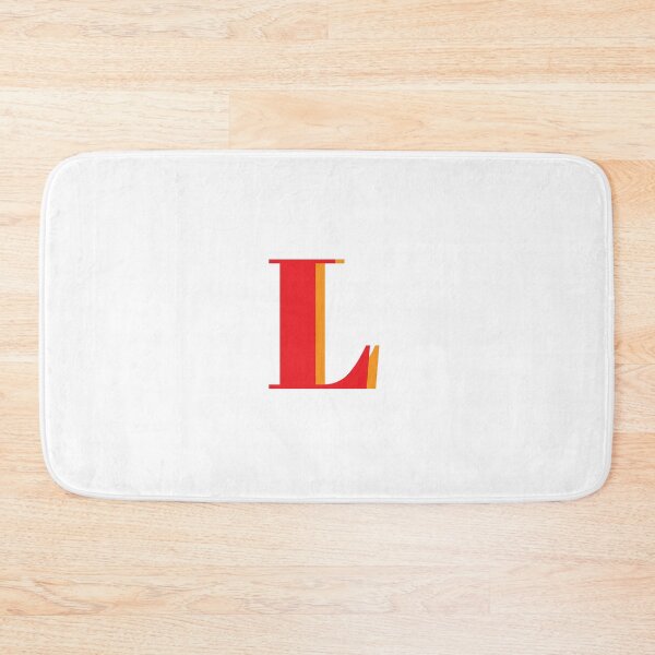 Item preview, Letter L in orange – Cute Alphabet Initial Monogram Design designed and sold by Monika Howarth.