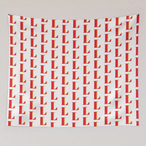 Item preview, Letter L in orange – Cute Alphabet Initial Monogram Design designed and sold by Monika Howarth.