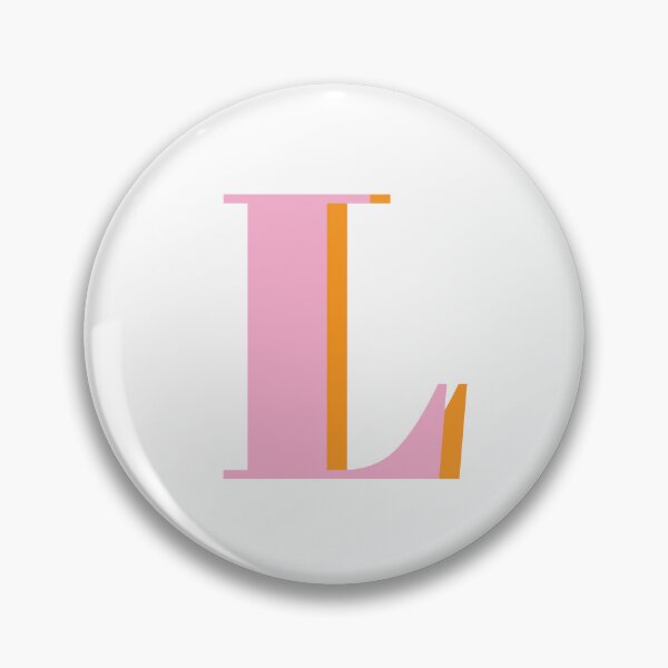 Item preview, Letter L in pink – Cute Alphabet Initial Monogram Design designed and sold by Monika Howarth.