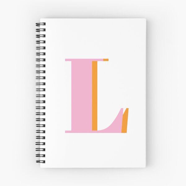 Item preview, Letter L in pink – Cute Alphabet Initial Monogram Design designed and sold by Artbymonika.