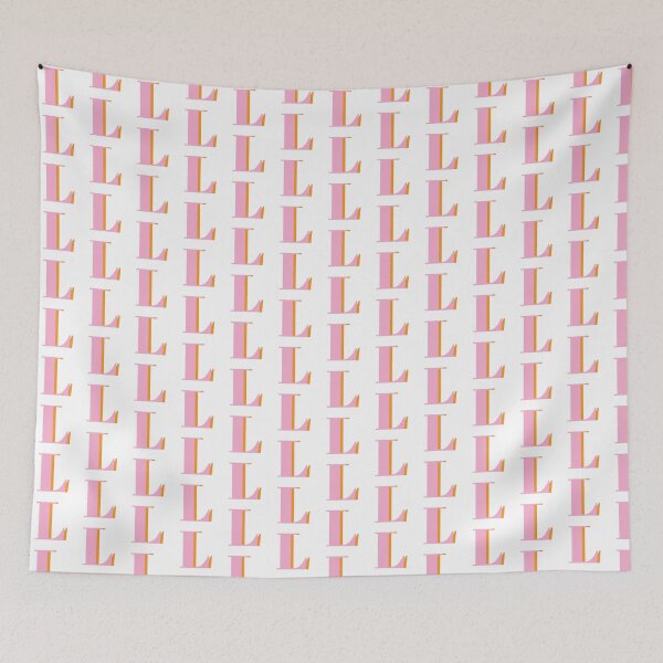 Item preview, Letter L in pink – Cute Alphabet Initial Monogram Design designed and sold by Monika Howarth.