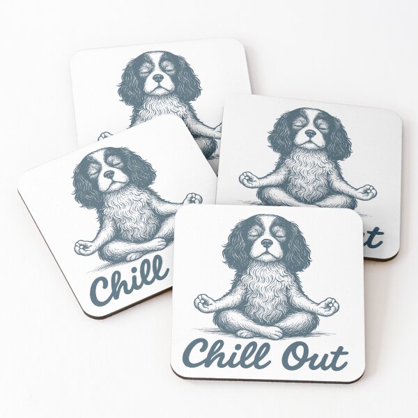 Item preview, Meditating Cavalier Dog – Chill Out Zen Vibes designed and sold by Sonchai Paladsai.