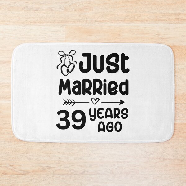 Item preview, Just Married 39 Years Ago, 39th Wedding Anniversary for Men & Women designed and sold by Mozaic Clothes.