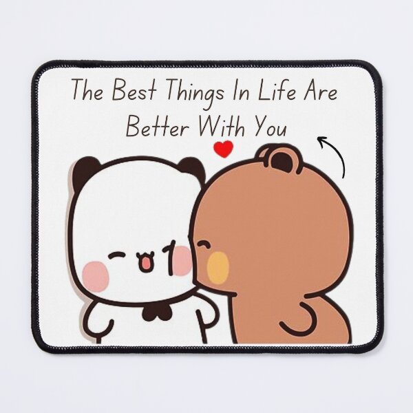 Item preview, The Best Things In Life Are Better With You Bubu Dudu Panda And Brownie Bear Couple 2024 designed and sold by OceanLiveArts.