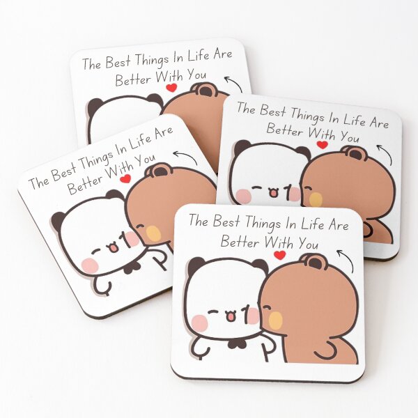 Item preview, The Best Things In Life Are Better With You Bubu Dudu Panda And Brownie Bear Couple 2024 designed and sold by OceanLiveArts.