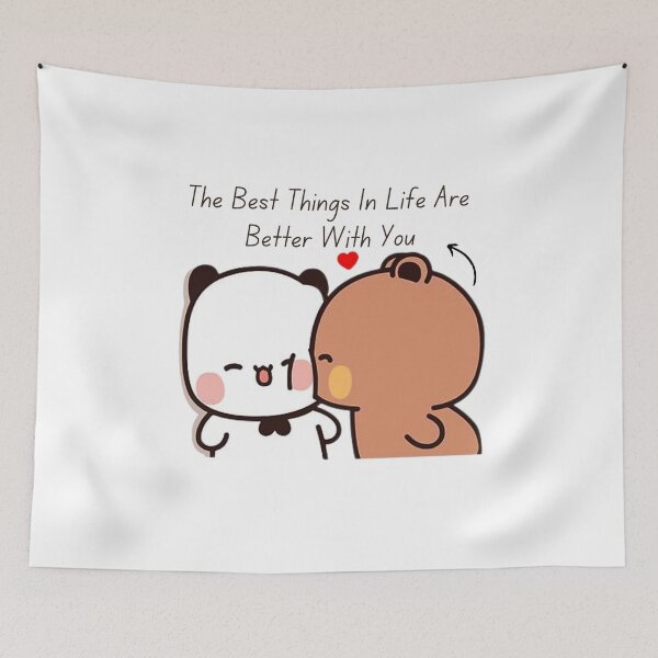 Item preview, The Best Things In Life Are Better With You Bubu Dudu Panda And Brownie Bear Couple 2024 designed and sold by OceanLiveArts.