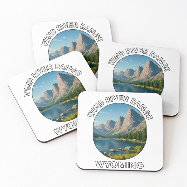 Item preview, Wind River Range Wyoming – Mountain Landscape Travel Poster designed and sold by inkNext.