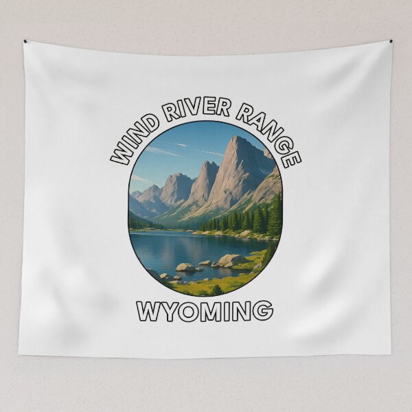 Item preview, Wind River Range Wyoming – Mountain Landscape Travel Poster designed and sold by inkNext.