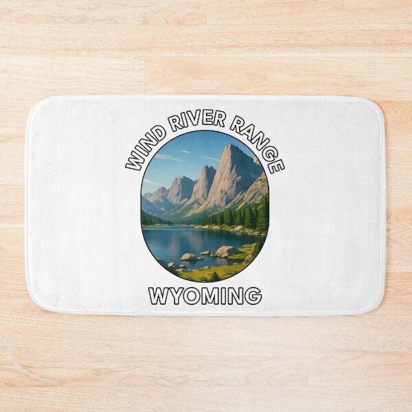 Item preview, Wind River Range Wyoming – Mountain Landscape Travel Poster designed and sold by inkNext.