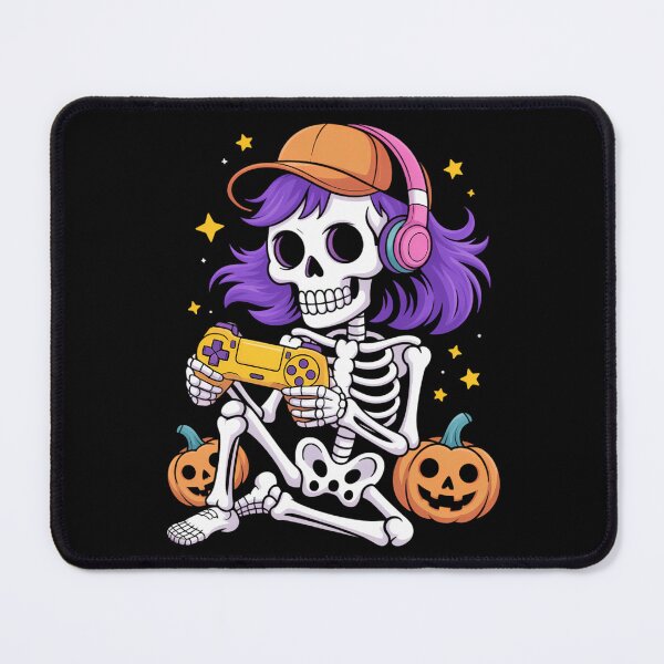 Item preview, Gamer Skeleton Halloween Video Game Gaming designed and sold by CookWorldLaughs.