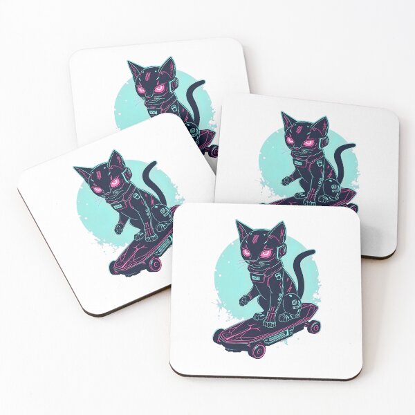 Item preview, Neon Cat Drift designed and sold by VibeTCreations.