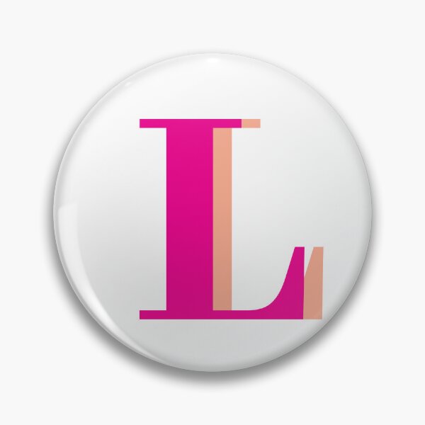Item preview, Letter L in hot pink – Cute Alphabet Initial Monogram Design designed and sold by Monika Howarth.