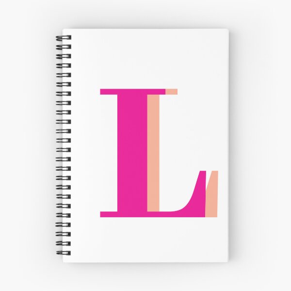 Item preview, Letter L in hot pink – Cute Alphabet Initial Monogram Design designed and sold by Artbymonika.