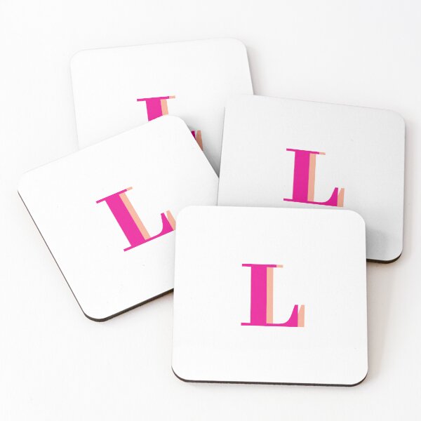 Item preview, Letter L in hot pink – Cute Alphabet Initial Monogram Design designed and sold by Monika Howarth.
