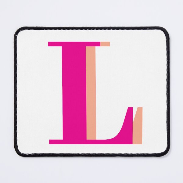 Item preview, Letter L in hot pink – Cute Alphabet Initial Monogram Design designed and sold by Monika Howarth.