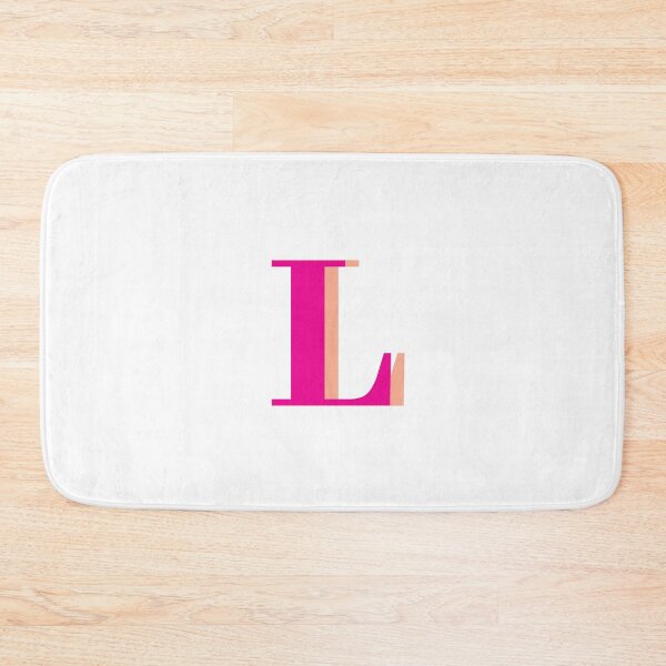 Item preview, Letter L in hot pink – Cute Alphabet Initial Monogram Design designed and sold by Monika Howarth.