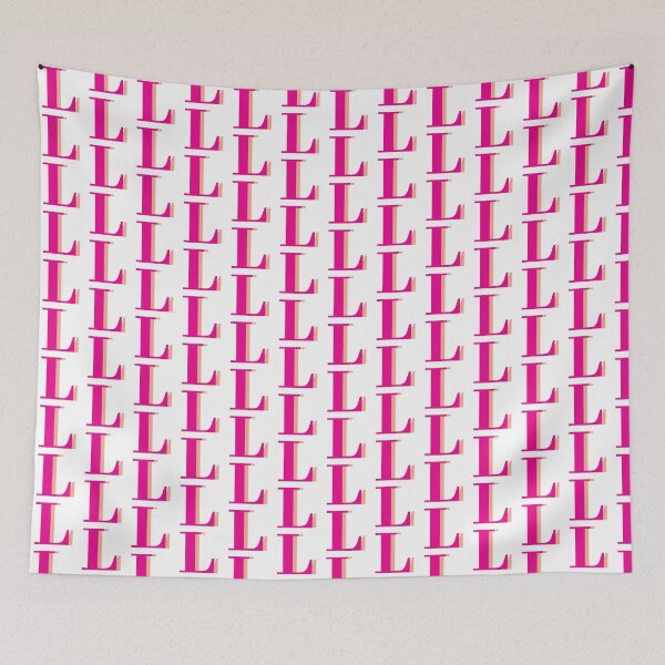 Item preview, Letter L in hot pink – Cute Alphabet Initial Monogram Design designed and sold by Monika Howarth.