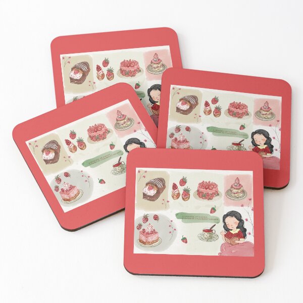 Item preview, steeped in strawberry dreams designed and sold by cinnamon and snow .