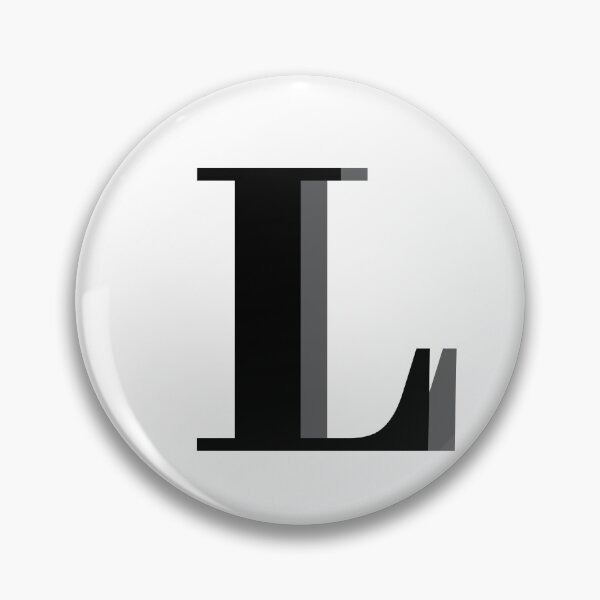 Item preview, Letter L in black – Cute Alphabet Initial Monogram Design designed and sold by Monika Howarth.