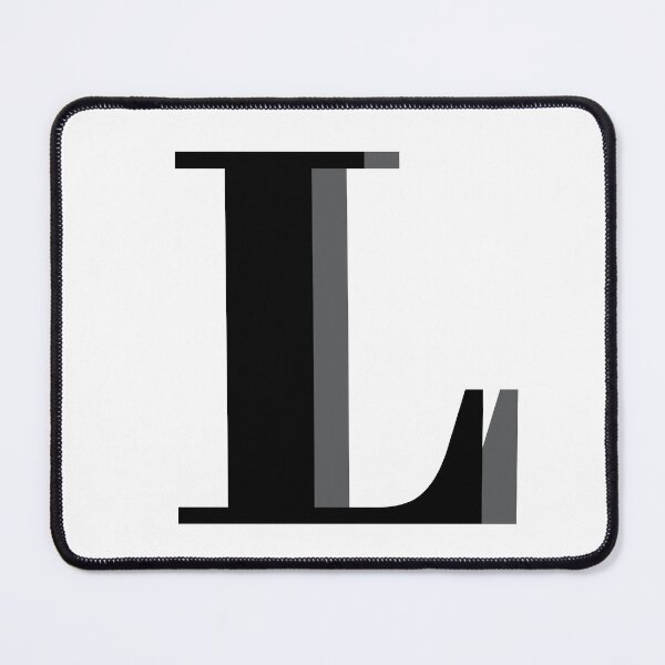 Item preview, Letter L in black – Cute Alphabet Initial Monogram Design designed and sold by Artbymonika.