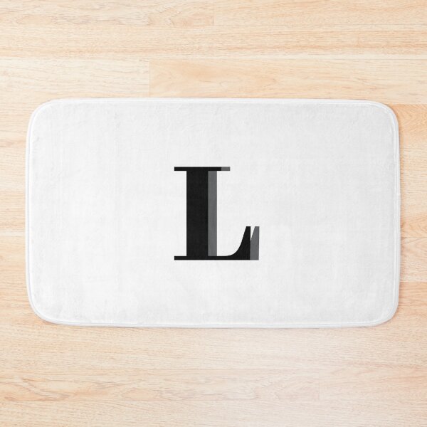 Item preview, Letter L in black – Cute Alphabet Initial Monogram Design designed and sold by Monika Howarth.