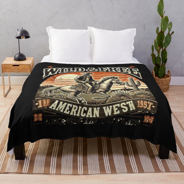 Item preview, Wild & Free American West Vintage Cowboy Design designed and sold by freackly.