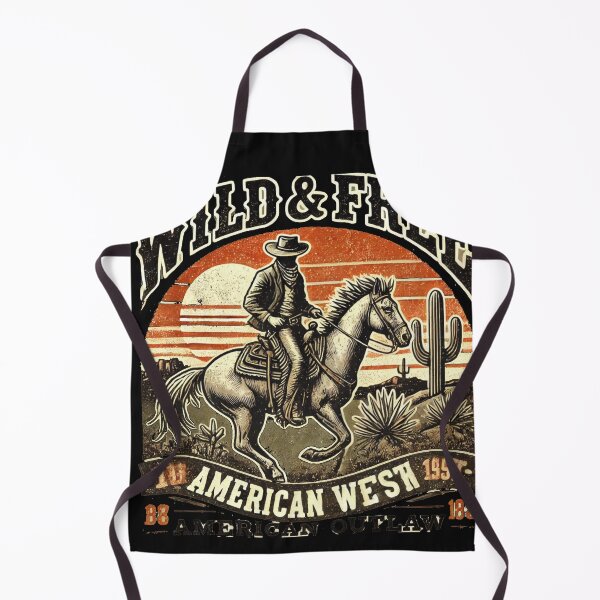 Item preview, Wild & Free American West Vintage Cowboy Design designed and sold by freackly.
