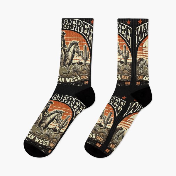 Item preview, Wild & Free American West Vintage Cowboy Design designed and sold by freackly.