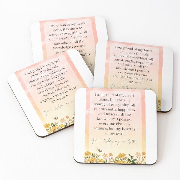 Item preview, Johann Wolfgang von Goethe quote - heart  designed and sold by MrsLanOk.