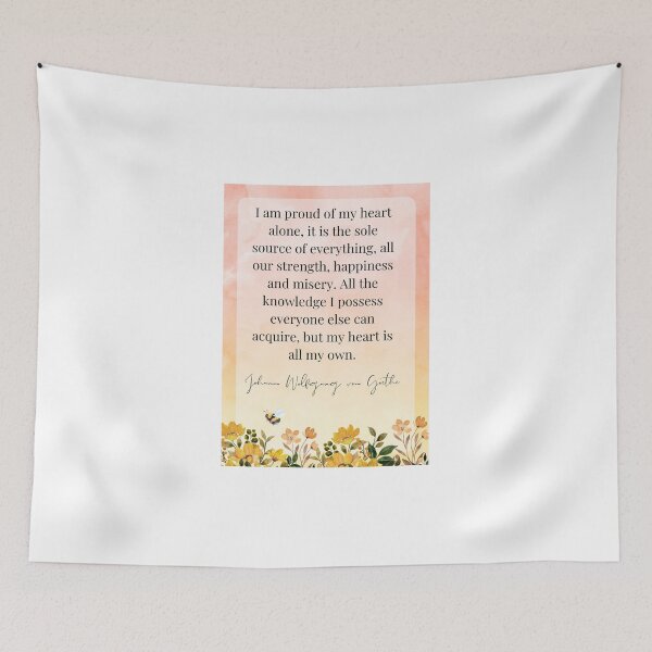 Item preview, Johann Wolfgang von Goethe quote - heart  designed and sold by MrsLanOk.
