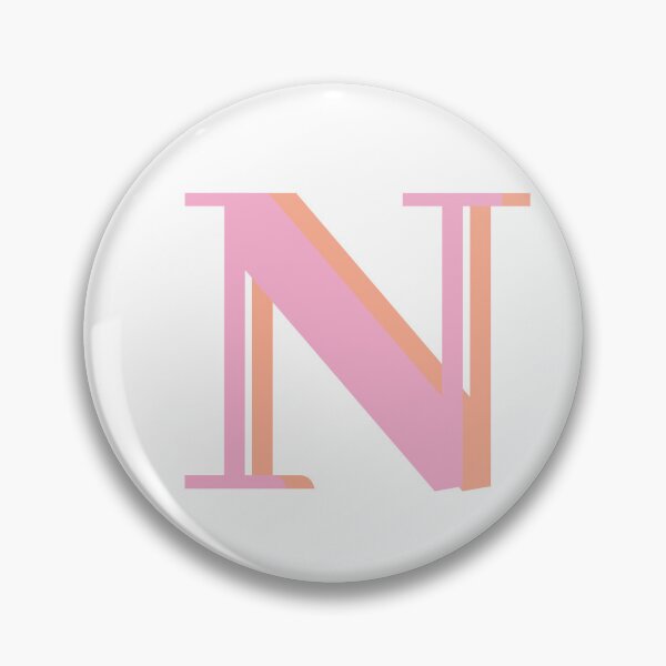 Item preview, Letter N in pink – Cute Alphabet Initial Monogram Design designed and sold by Monika Howarth.