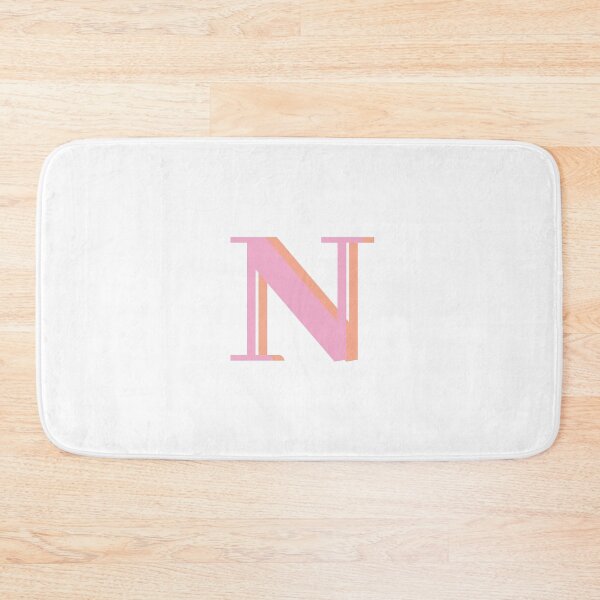 Item preview, Letter N in pink – Cute Alphabet Initial Monogram Design designed and sold by Monika Howarth.