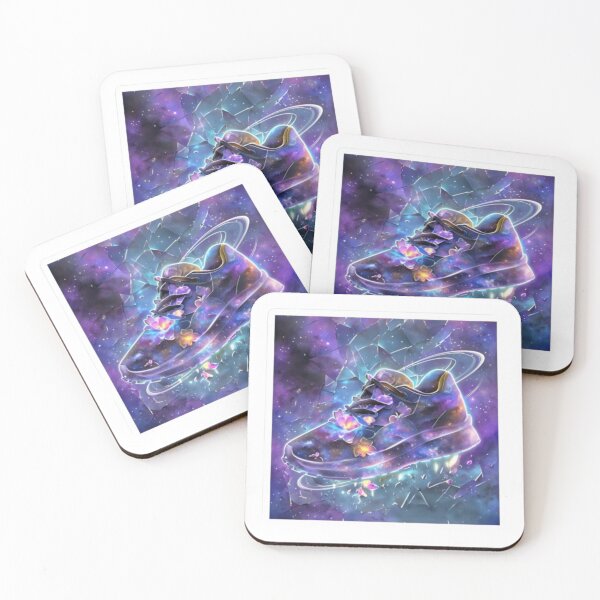 Item preview, Nebula Stride – Floral Space Sneaker Sticker Premium Cool Reloaded Trendy Best Gift designed and sold by Imaginarium of Chaos falcon88 .