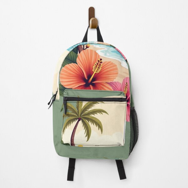 Item preview, Beach tropical scene with hibiscus flower designed and sold by VibrArtco.
