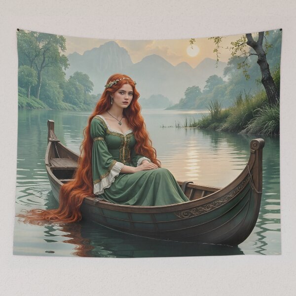 Item preview, The Lady of Shalott: Guardian of Fate and Reflection designed and sold by SoniaSarkali.