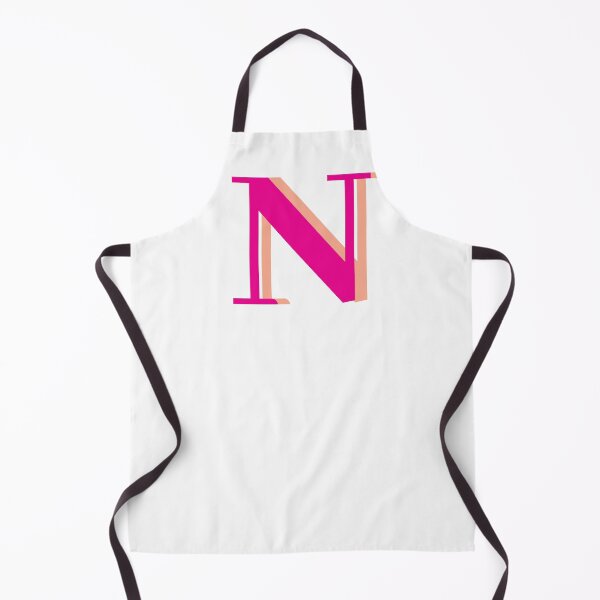 Item preview, Letter N in hot pink – Cute Alphabet Initial Monogram Design designed and sold by Monika Howarth.