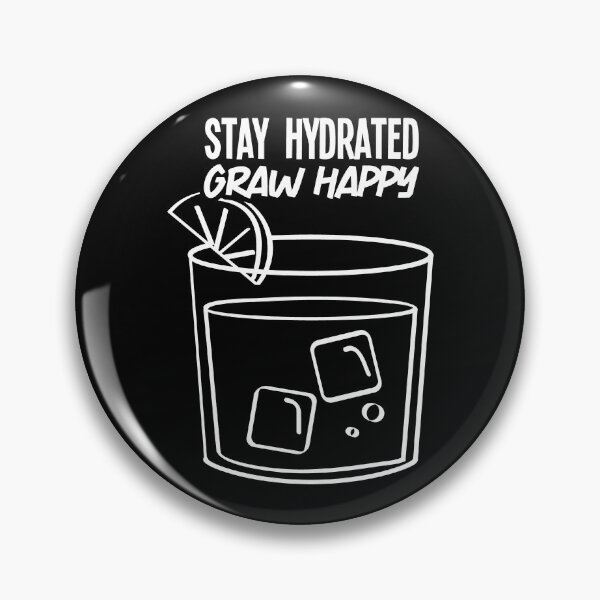 Item preview, Stay Hydrated Grow Happy Serene White Glass Moment designed and sold by SplashTastic.