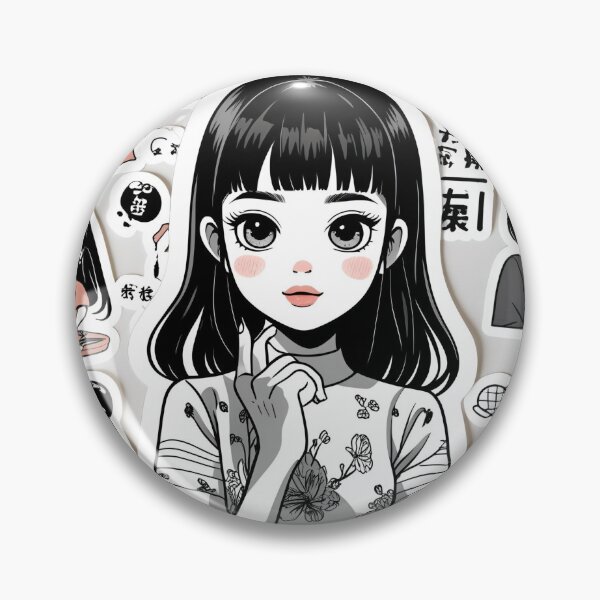 Aperçu de l'œuvre Autocollants de filles manga mignonnes | Collages esthétiques kawaii créée et vendue par FASA's ART.
