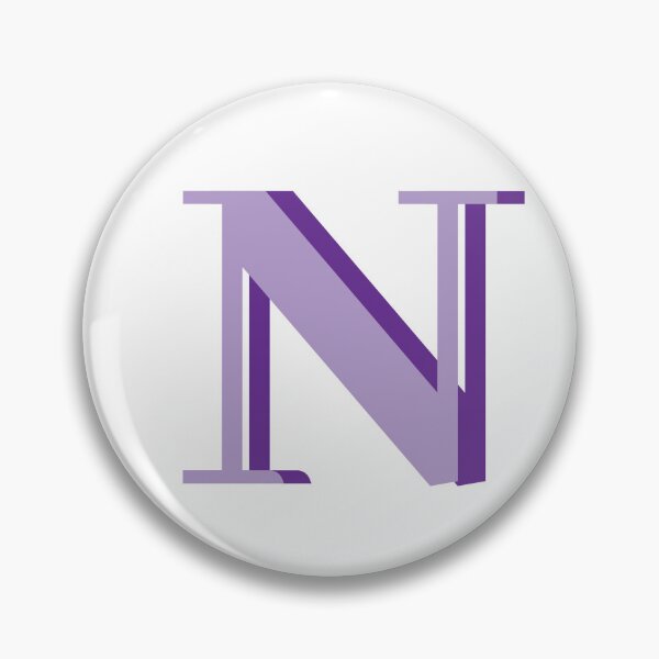 Item preview, Letter N in purple – Cute Alphabet Initial Monogram Design designed and sold by Monika Howarth.