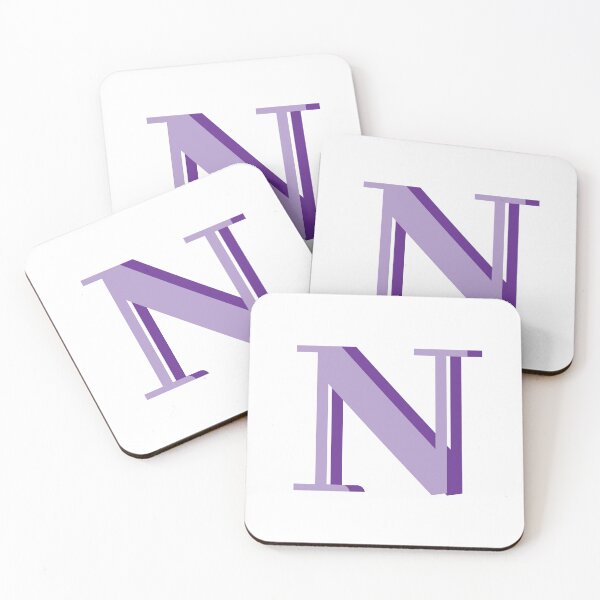 Item preview, Letter N in purple – Cute Alphabet Initial Monogram Design designed and sold by Monika Howarth.