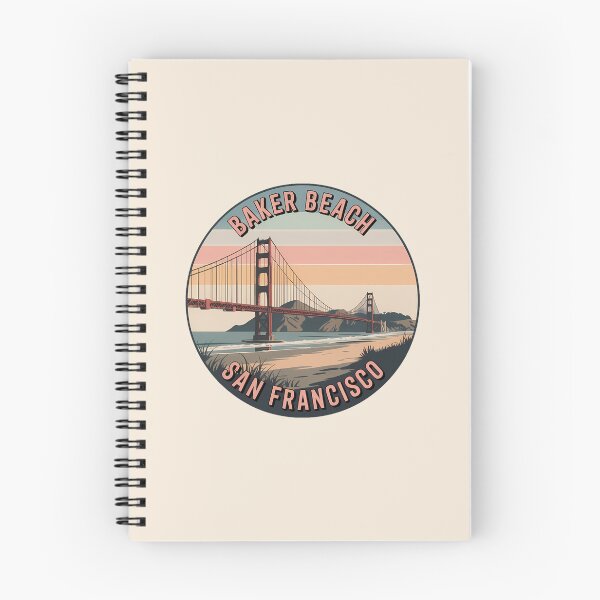 Item preview, Retro Baker Beach San Francisco Sticker designed and sold by Horizon Tales.
