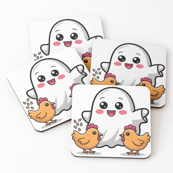Item preview, Haunted Hobbies Chicken Keeping Ghost designed and sold by DeafPigeonDesigns.