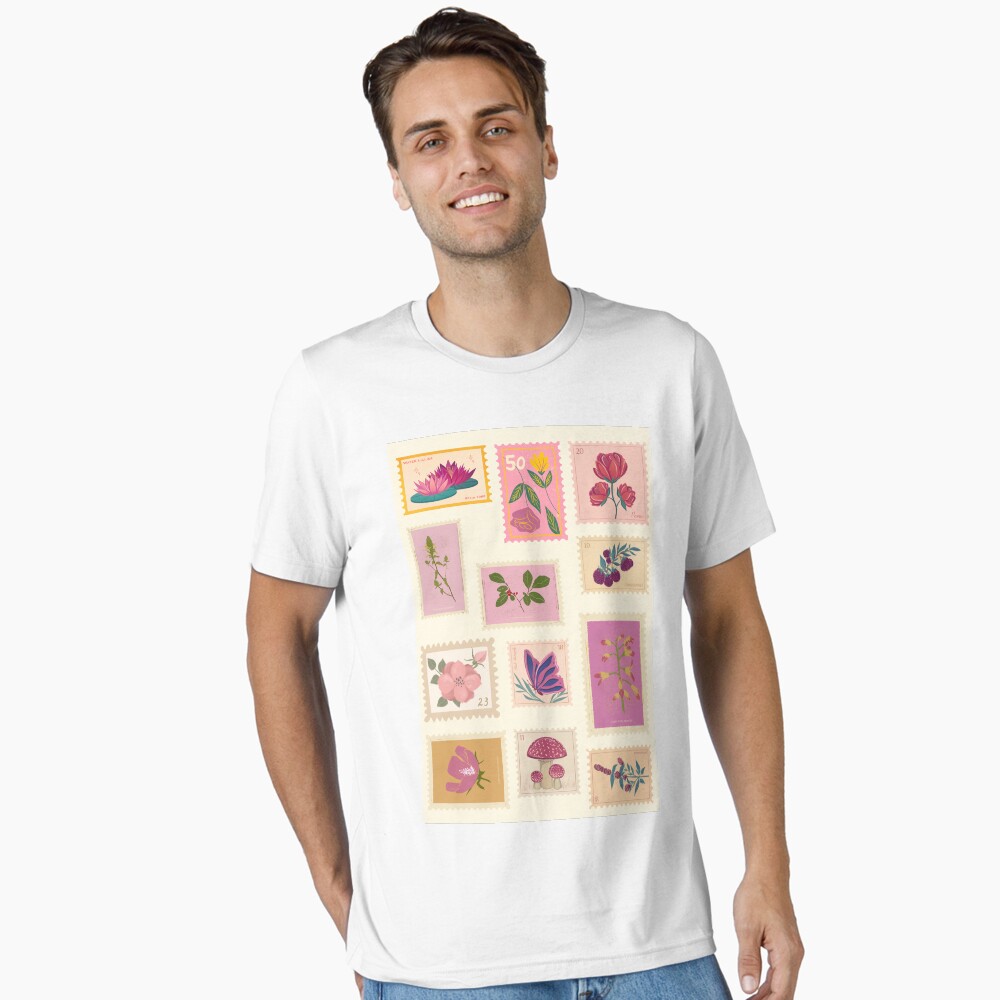 Pink Stamps Poster