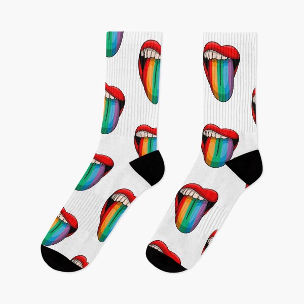 Item preview, Rainbow Vampire Lips – Queer Bold Pride Art designed and sold by SukunFlowco.